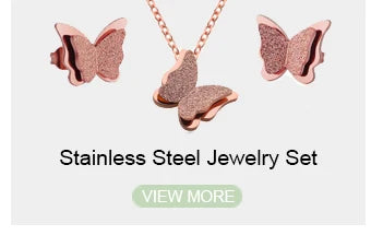 Lovely Gold Color Kitten Cat Stainless Steel Jewelry Set Necklaces Men Collares Fashion Hollow Cat Earring Necklace Paw Jewelry