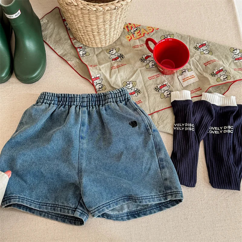 2024 Summer New Children Denim Shorts Fashion Jeans for Baby Boys Girls Pants Toddler Casual Korean Kids Clothes 1 To 7 Years