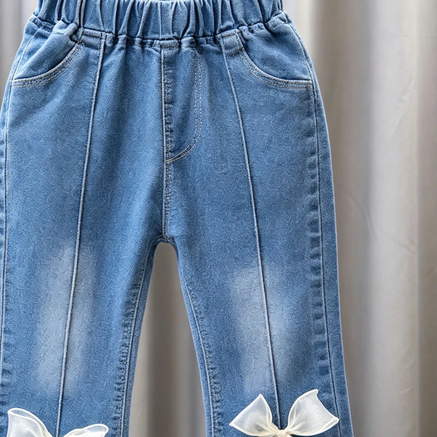 Baby Girls Casual Jeans Trousers for 1 2 3 4 5 6 years old kids pants 2026 new Toddler Girls Infant Denim Pants Children Bottoms