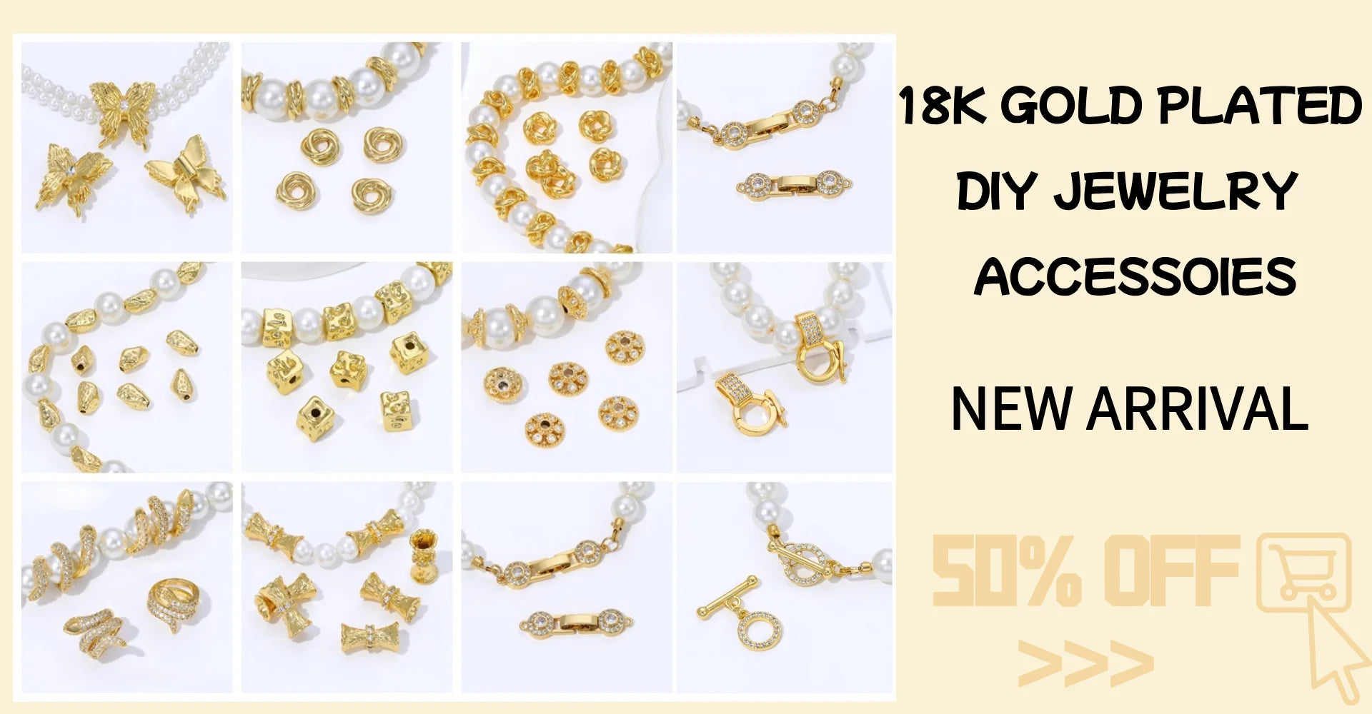 14K Gold Plated Chains for Jewelry Making Brass Metal Gold Chain Bulk DIY Necklace Bracelet Accessories Handmade Crafts Supplies
