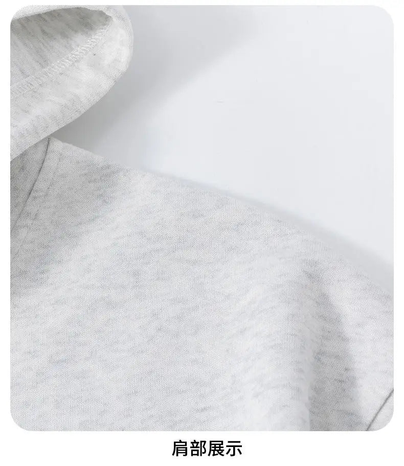 Fashion Men Hoodie New College Style Sporty Casual Pullover Top Unisex Urban Streetwear Loose Fit for Daily Outfit Spring Autumn