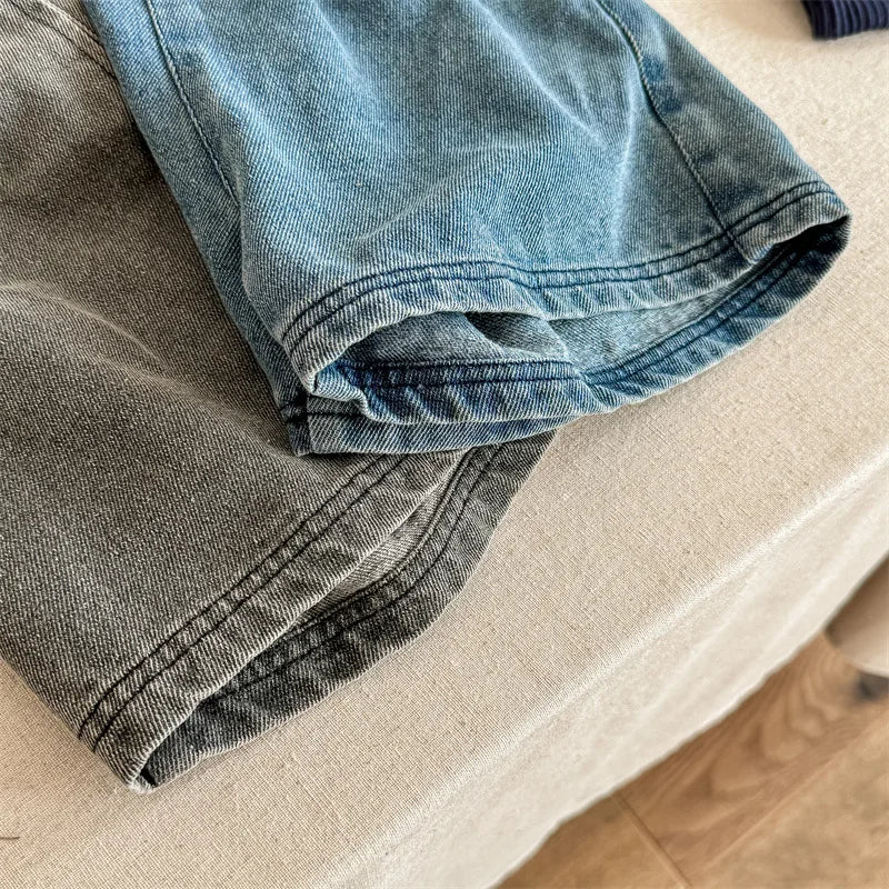 2024 Summer New Children Denim Shorts Fashion Jeans for Baby Boys Girls Pants Toddler Casual Korean Kids Clothes 1 To 7 Years