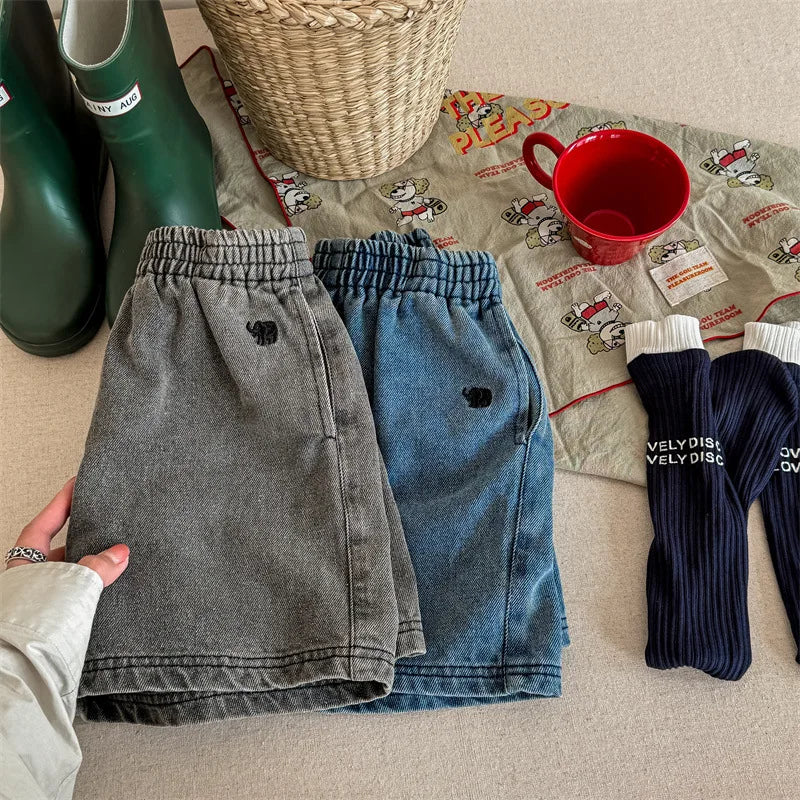 2024 Summer New Children Denim Shorts Fashion Jeans for Baby Boys Girls Pants Toddler Casual Korean Kids Clothes 1 To 7 Years