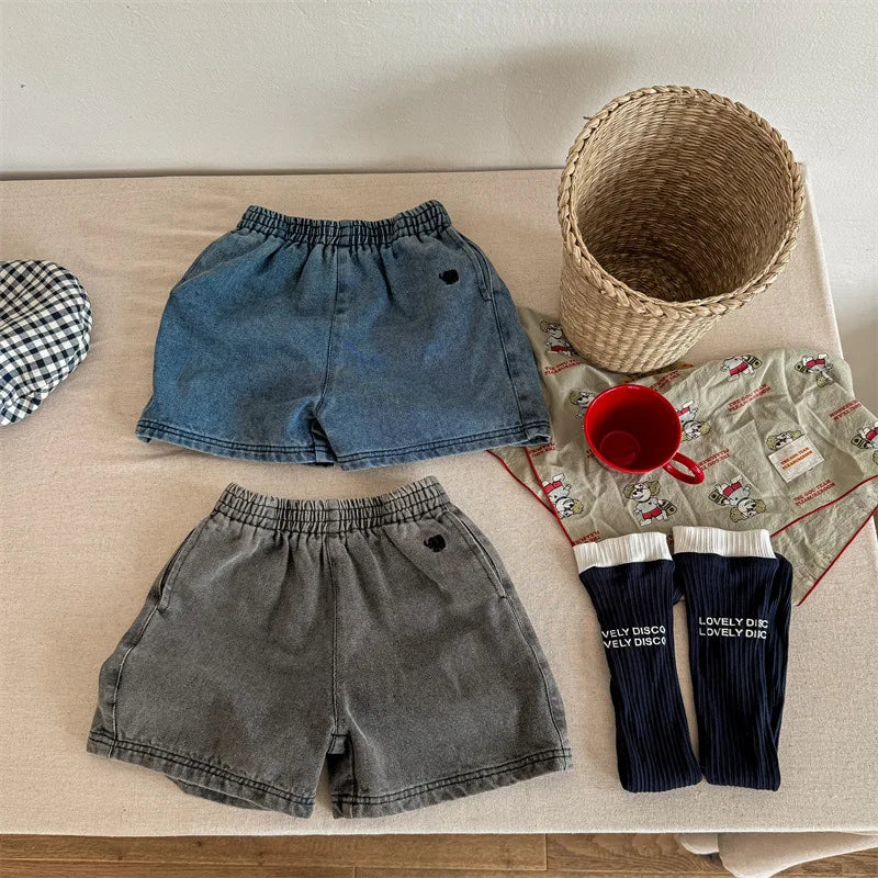 2024 Summer New Children Denim Shorts Fashion Jeans for Baby Boys Girls Pants Toddler Casual Korean Kids Clothes 1 To 7 Years