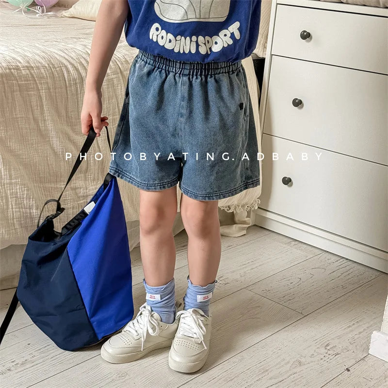 2024 Summer New Children Denim Shorts Fashion Jeans for Baby Boys Girls Pants Toddler Casual Korean Kids Clothes 1 To 7 Years