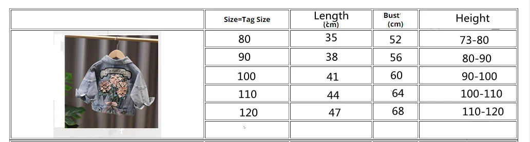 Kids Denim Jackets for Girls Baby New Flower Embroidery Coats Fashion Spring Autumn  Children Outwear Ripped Jeans Jackets 1-5Y