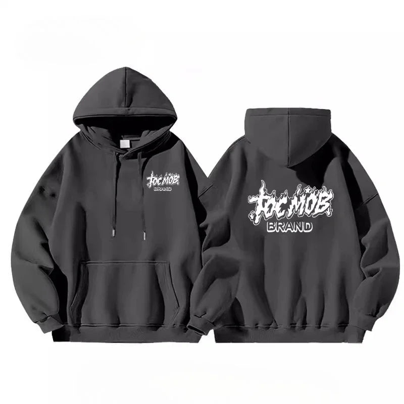 BRAND American High Street Style Men Women Hoodie Outdoor Casual Sports Hip-hop Versatile Autumn Winter Couple Adult Sweatshirt