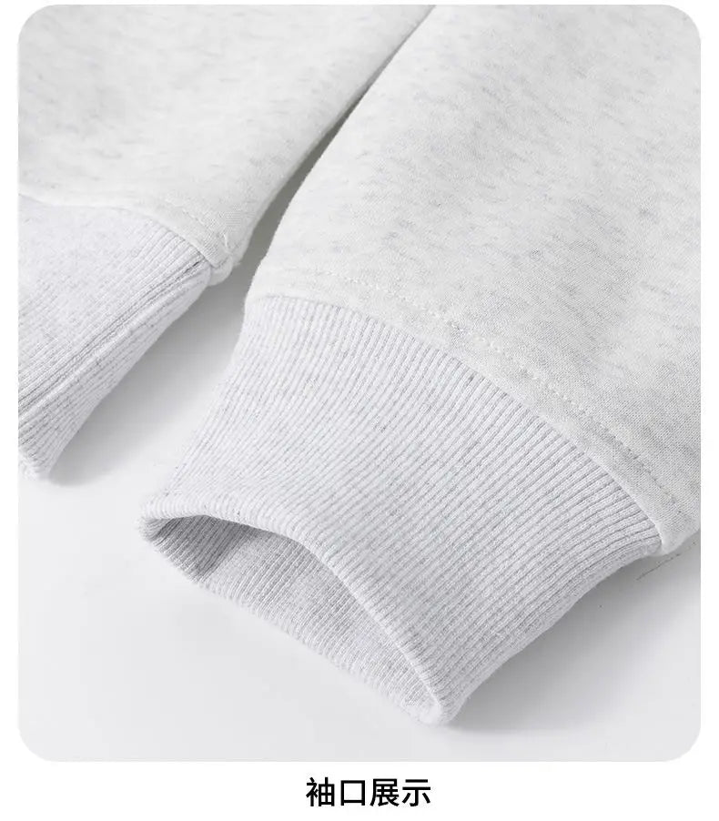 Fashion Men Hoodie New College Style Sporty Casual Pullover Top Unisex Urban Streetwear Loose Fit for Daily Outfit Spring Autumn