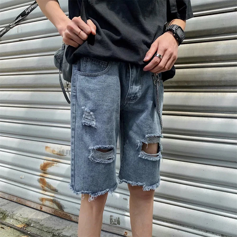Men Pant Man Jeans High Waist Denim Pants Wide Leg Denim Clothing Blue Jeans Vintage Quality Fashion Straight Pants jeans