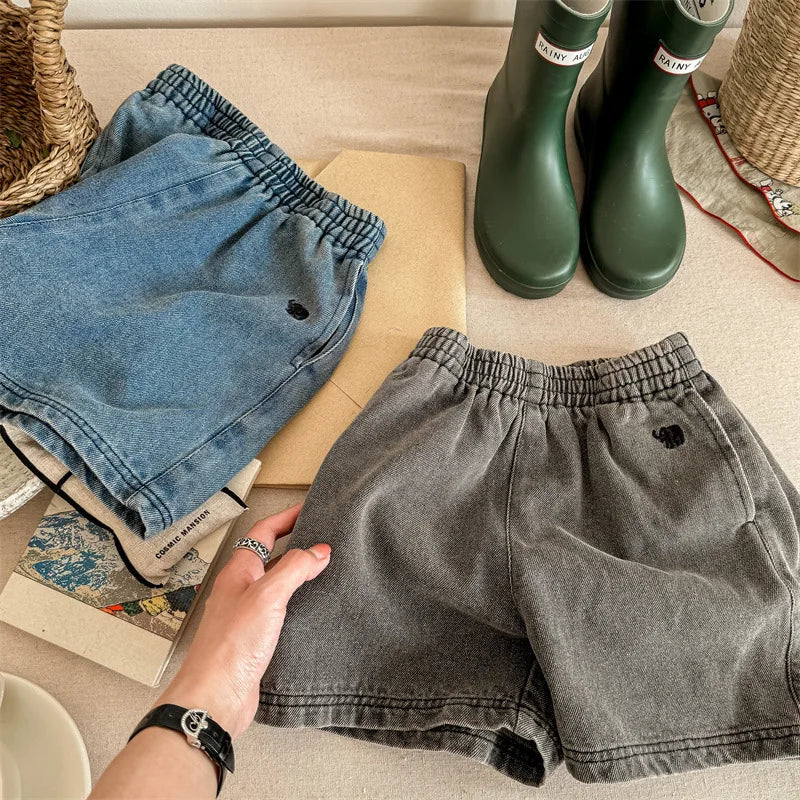 2024 Summer New Children Denim Shorts Fashion Jeans for Baby Boys Girls Pants Toddler Casual Korean Kids Clothes 1 To 7 Years
