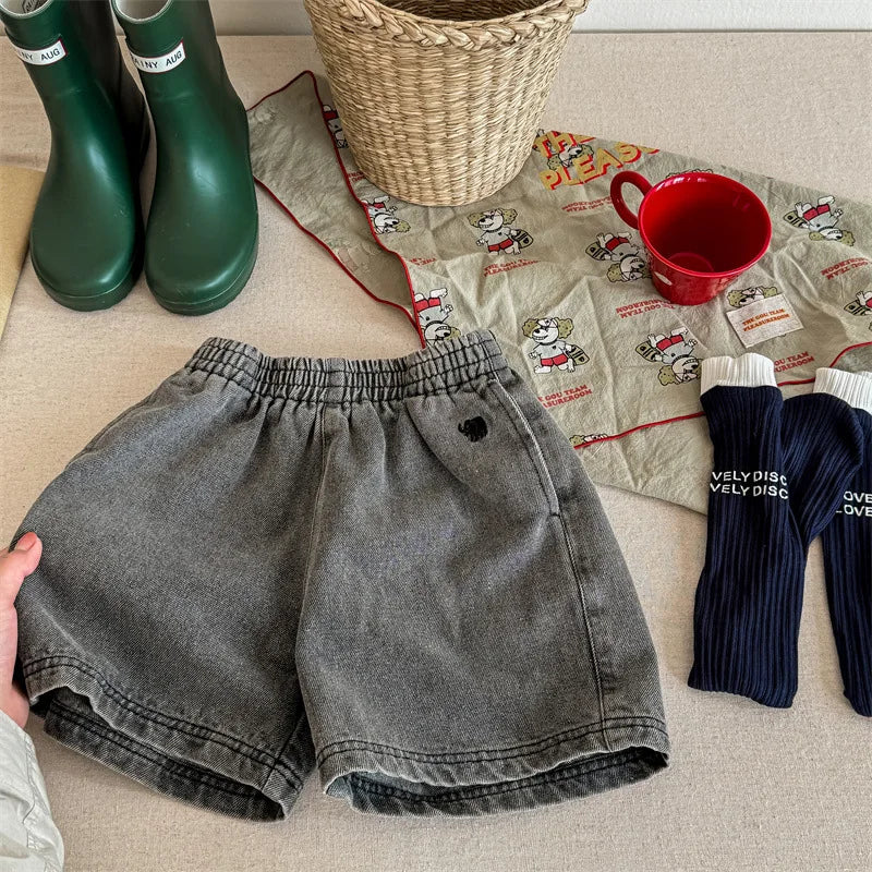 2024 Summer New Children Denim Shorts Fashion Jeans for Baby Boys Girls Pants Toddler Casual Korean Kids Clothes 1 To 7 Years