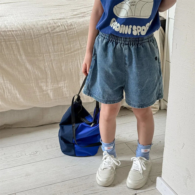 2024 Summer New Children Denim Shorts Fashion Jeans for Baby Boys Girls Pants Toddler Casual Korean Kids Clothes 1 To 7 Years