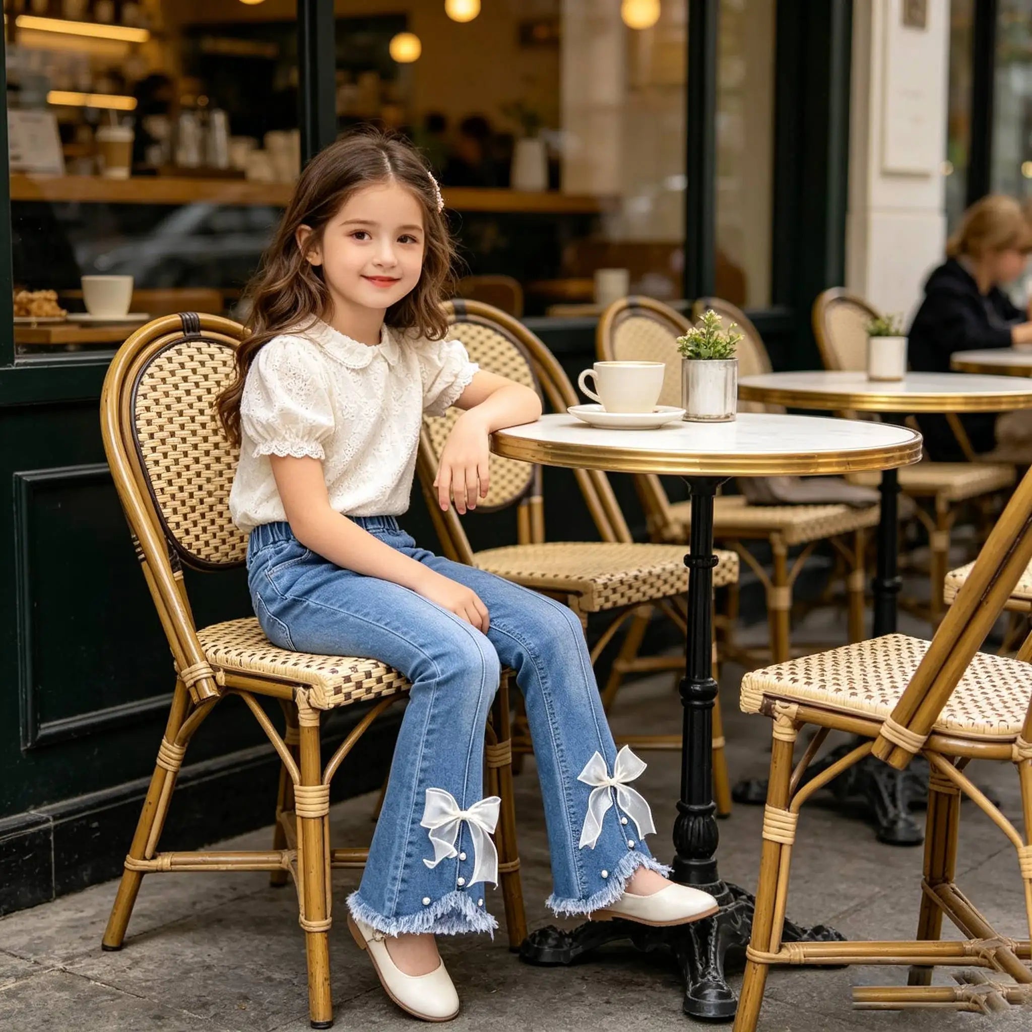 Baby Girls Casual Jeans Trousers for 1 2 3 4 5 6 years old kids pants 2026 new Toddler Girls Infant Denim Pants Children Bottoms