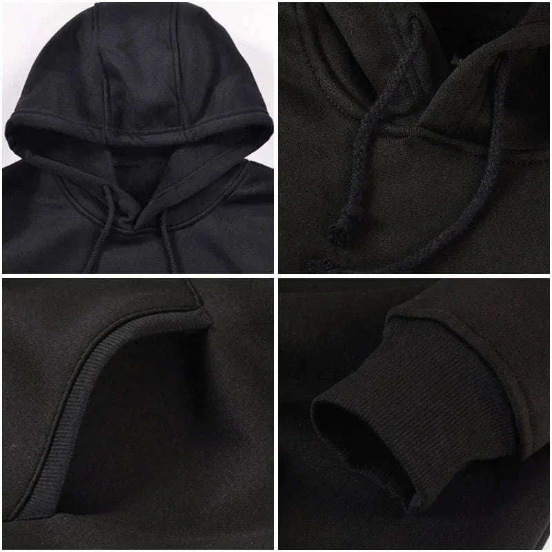 Men's Hoodies Long-sleeved Hooded Sweatshirts Compass Street Fashion Hoodie Harajuku Fashion Streetwear Classic Men Clothing