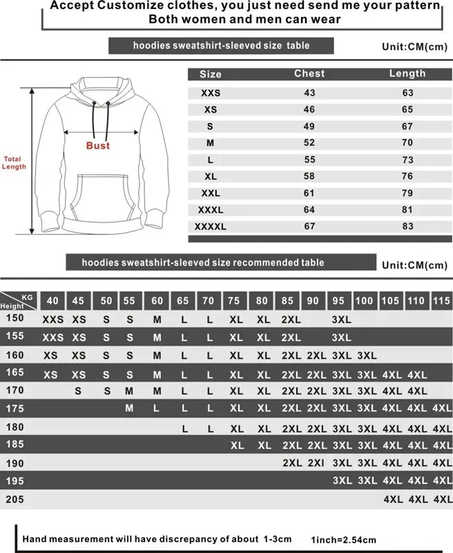 Men's Hoodies Long-sleeved Hooded Sweatshirts Compass Street Fashion Hoodie Harajuku Fashion Streetwear Classic Men Clothing
