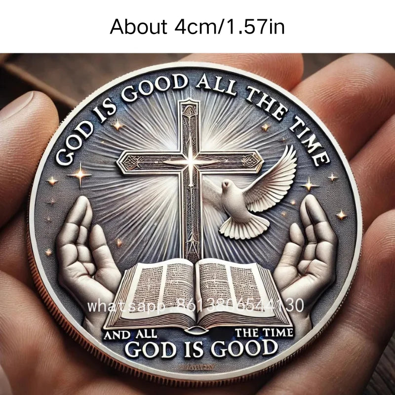 Hot Sale Christian Faith Challenge Gold/Siliver Coins Set Jesus Cross 2025 Limited Edition Collectible Gifts Believers Christmas