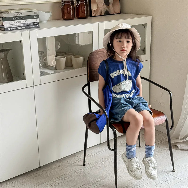 2024 Summer New Children Denim Shorts Fashion Jeans for Baby Boys Girls Pants Toddler Casual Korean Kids Clothes 1 To 7 Years