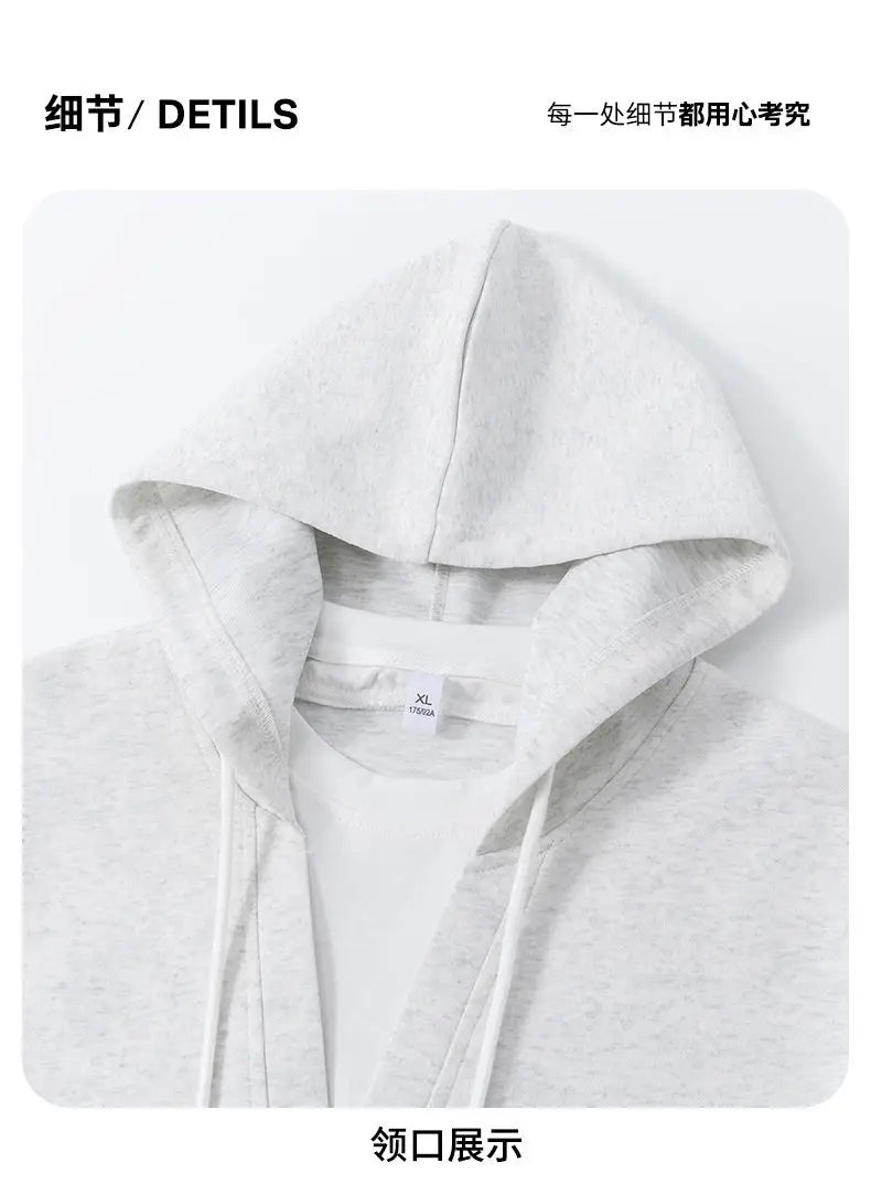 Fashion Men Hoodie New College Style Sporty Casual Pullover Top Unisex Urban Streetwear Loose Fit for Daily Outfit Spring Autumn